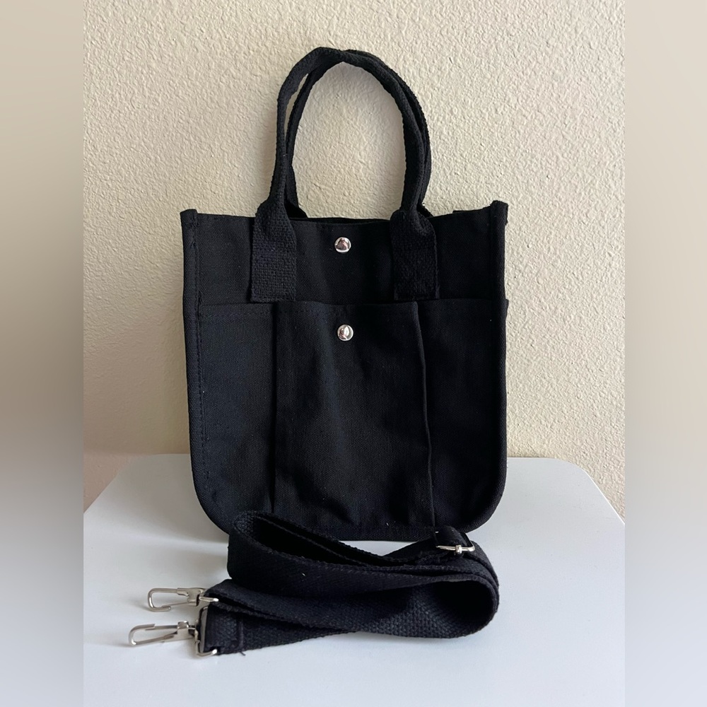 NWOT Small Canvas Square Bag